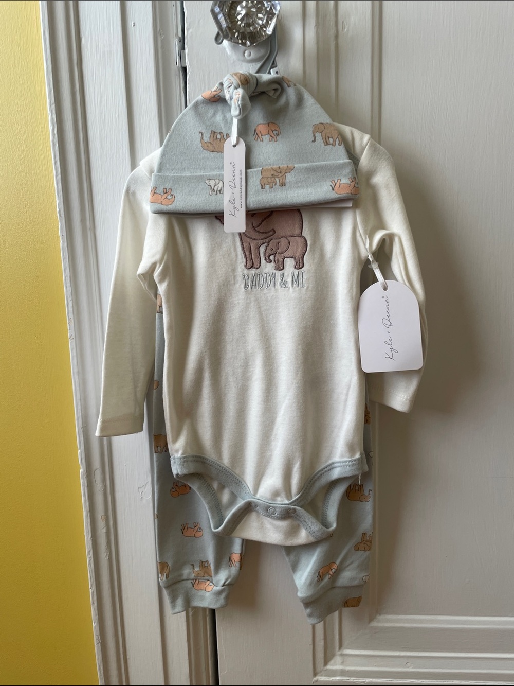 “Daddy & Me” Elephant Infant Gift Set